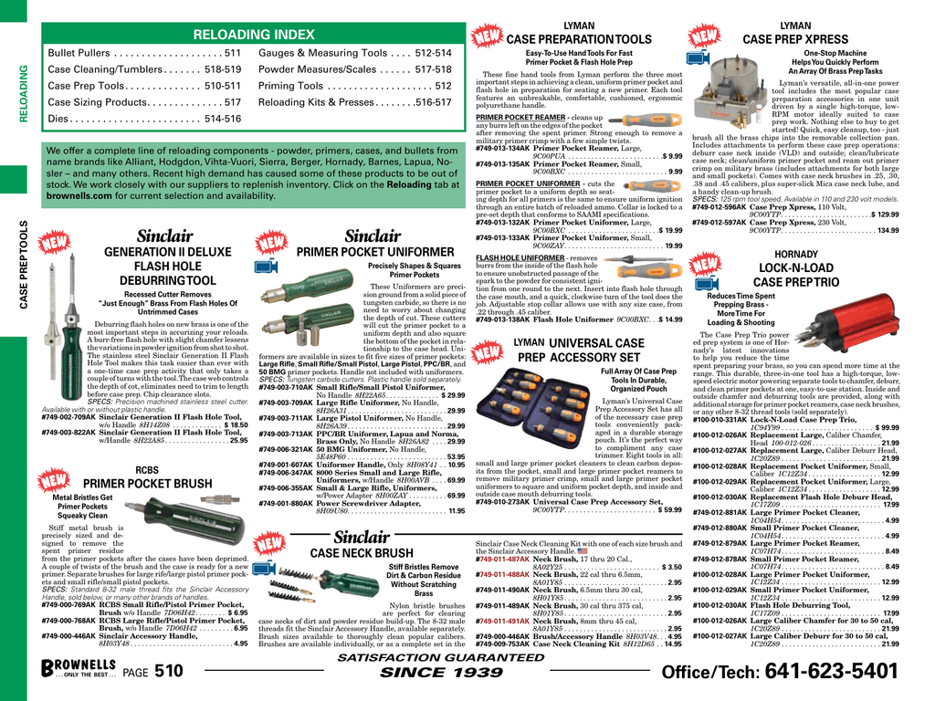 Rcbs Trimmer Collet Chart