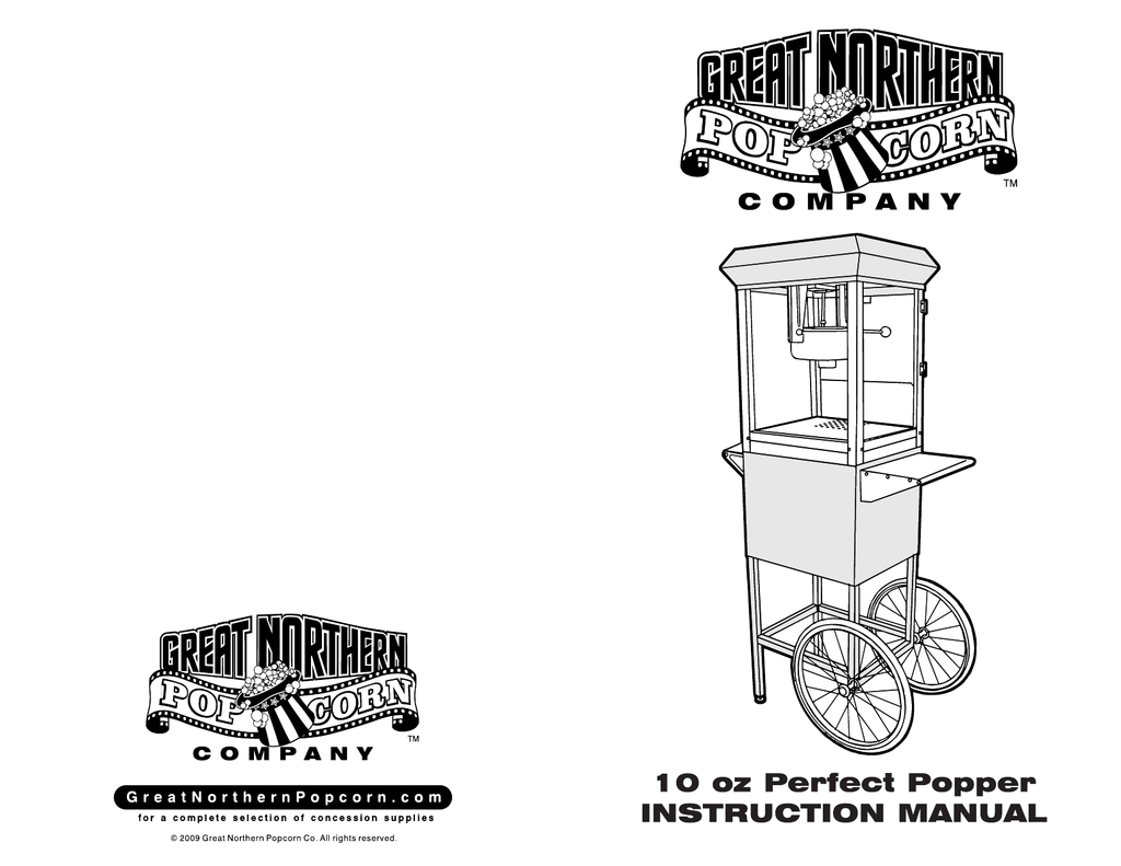 Great Northern All Star GNP-850 8 oz. Red Popcorn Machine