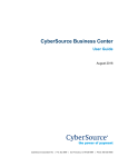 CyberSource Business Center User Guide