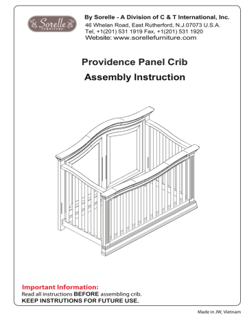 Sorelle crib conversion sales instructions