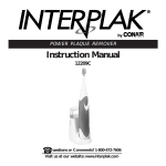 Interplak Power Plaque Remover 12209C Instruction Manual