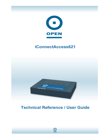 iConnectAccess621 Technical Reference / User Guide | Manualzz