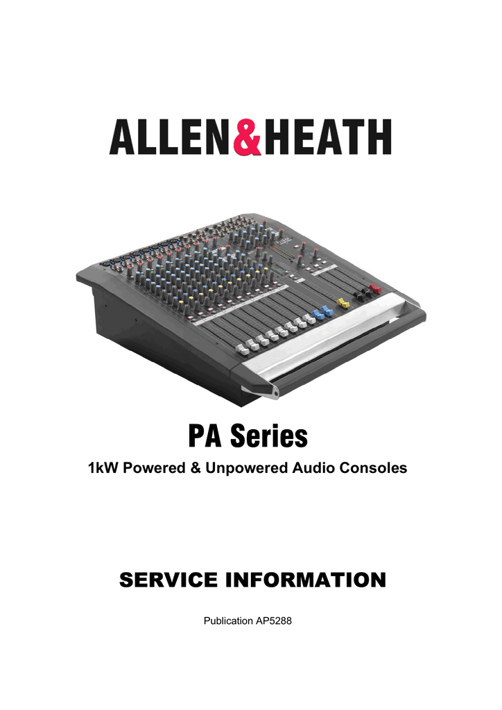Allen Heath Pa12cp Powered Mixer Manual edu.svet.gob.gt