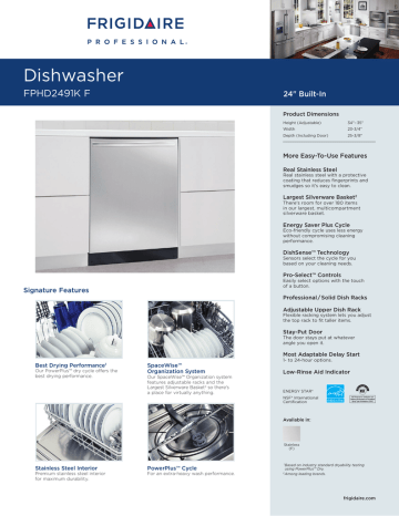 Frigidaire fphd2491kf store