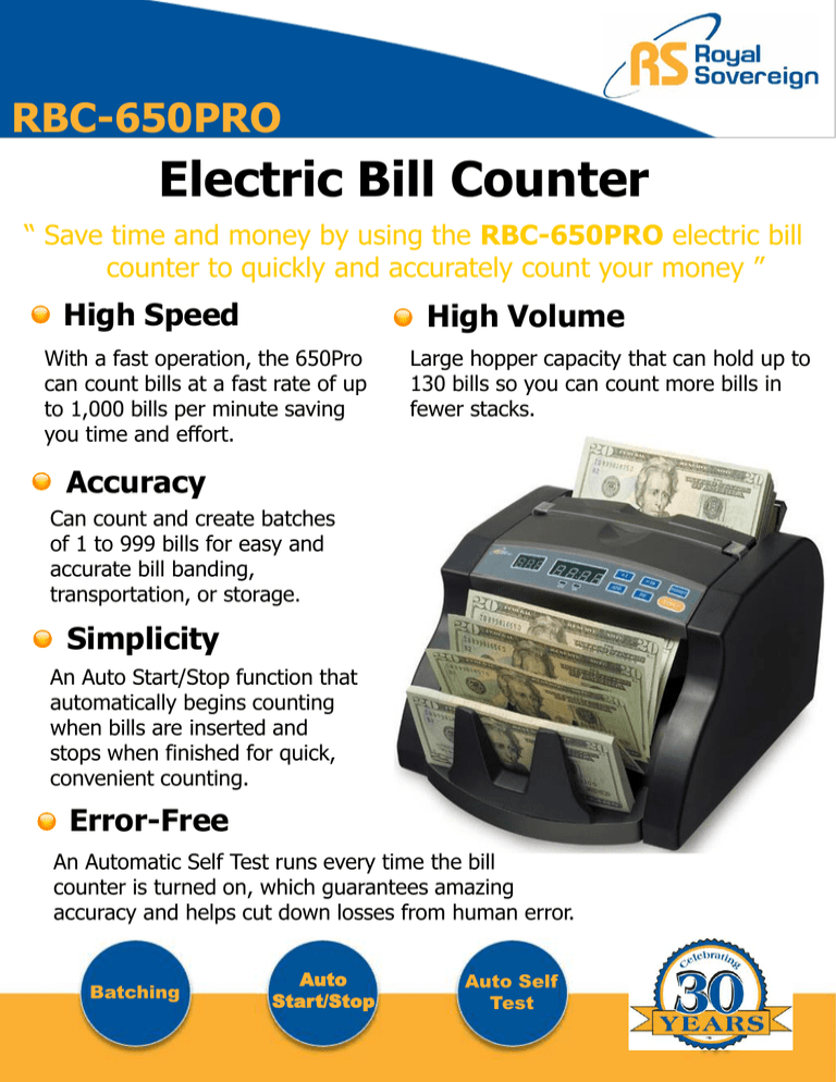 electric bill printer