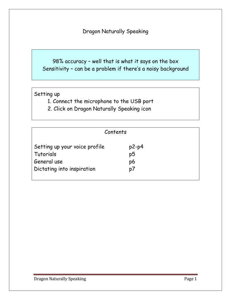 dragon naturallyspeaking tutorials