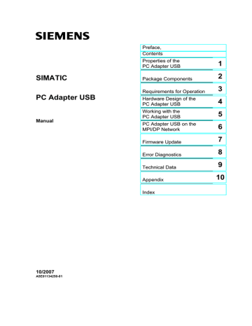 siemens simatic s7 pc adapter usb