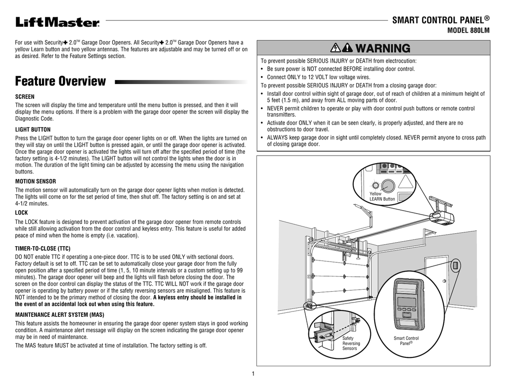 Feature Overview Maui Garage Doors Manualzz Com