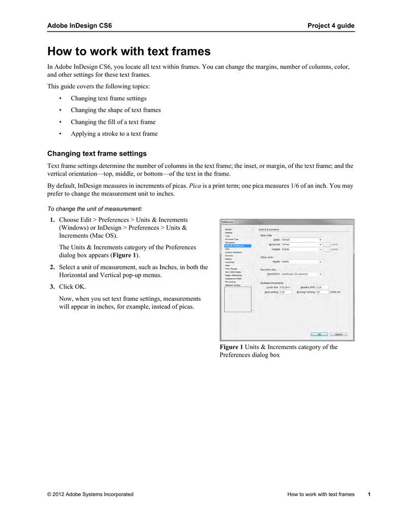 add border to text frame in indesign