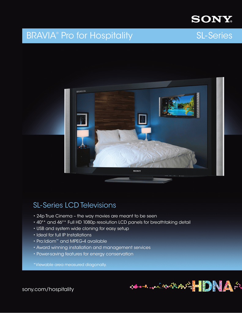 BRAVIA Pro for Hospitality SL-Series