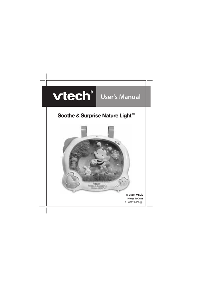 vtech soothe and surprise nature light