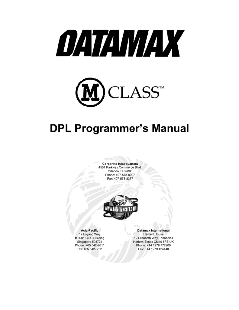 Dpl Programmer S Manual Manualzz