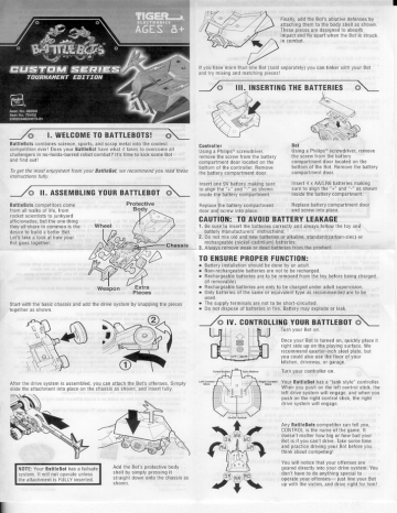 Hasbro Battlebots Killerhurtz Rc Instructions 