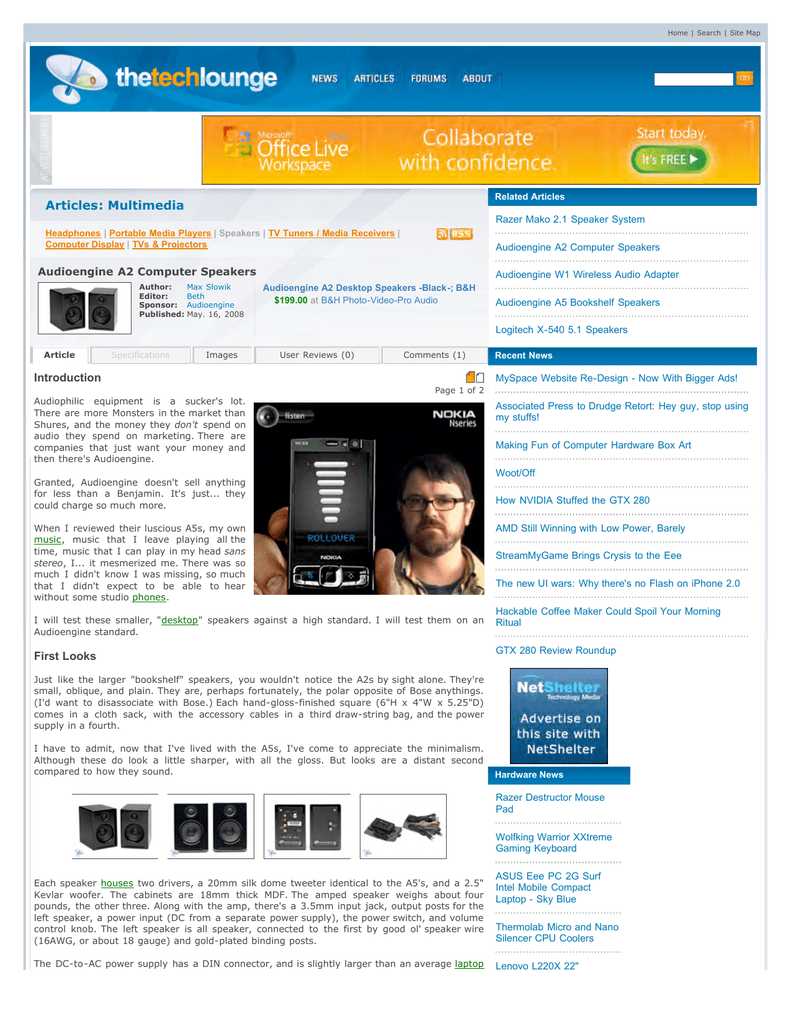 audioengine a2 manual