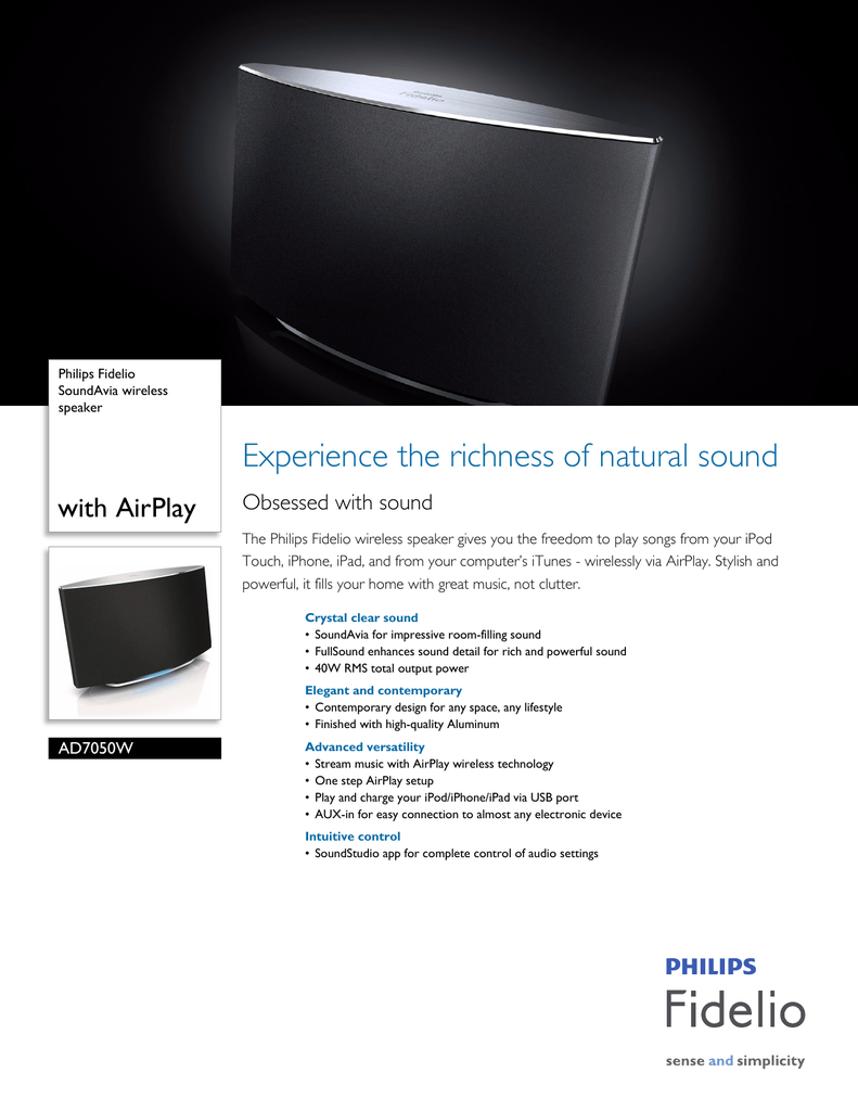 philips fidelio soundavia