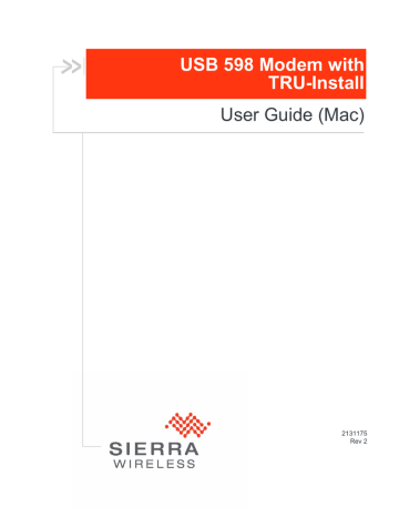 USB modem USB 598 User Guide | Manualzz