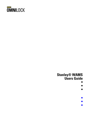 Stanley WAMS Users Guide | Manualzz