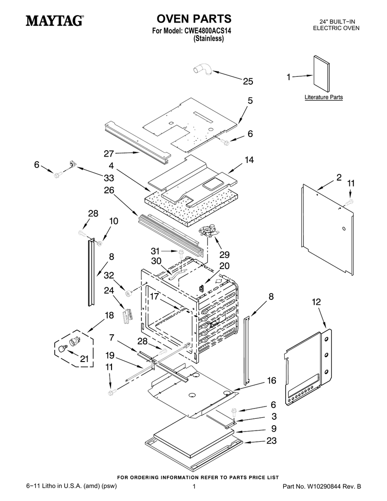 Oven Parts Kitchenaid Manualzz Com