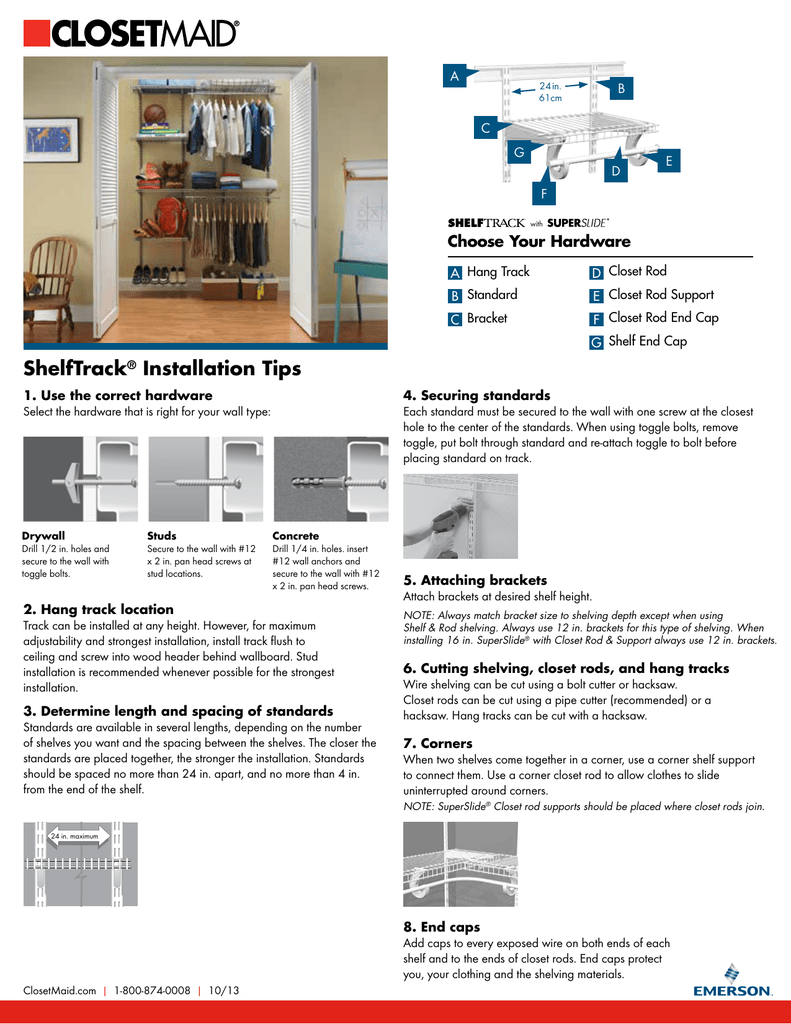 Shelftrack Installation Tips Manualzz Com