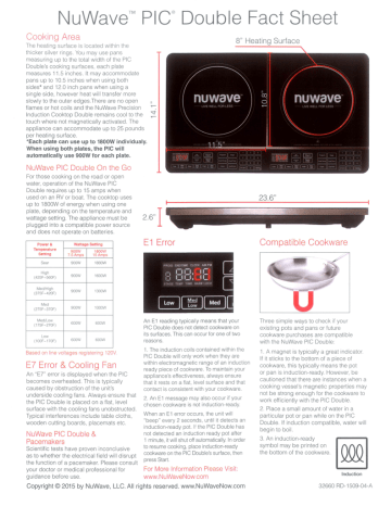 NuWave Pic Double Induction Cooktop