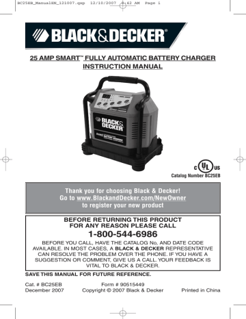 Black Decker BC25EB User manual Manualzz