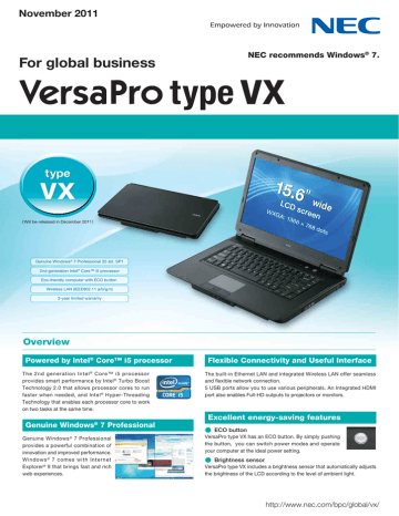 Nec Versapro Catalog Manualzz