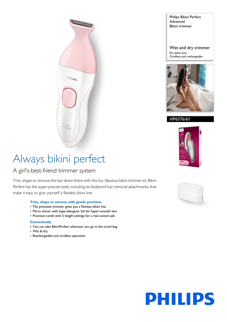 philips bikini perfect advanced bikini trimmer