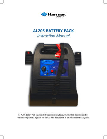 Harmar AL205 Battery Pack Instruction Manual | Manualzz