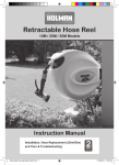 HOLMAN Ret retractable hose reel 10m, 20m, 30m models - Instruction Manual