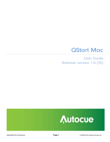 autocue app for mac