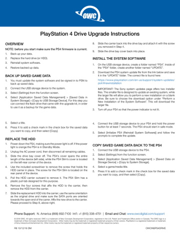 Playstation 4 Drive Upgrade Instructions Manualzz