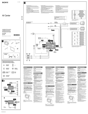 Xav 63 sony схема подключения