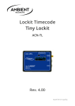 Ambient Tiny Lockit ACN-TL User Guide