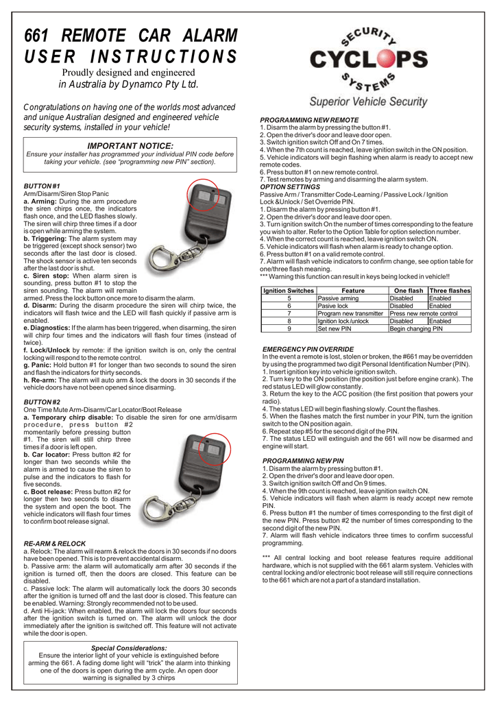 Car Alarm Installation Guide