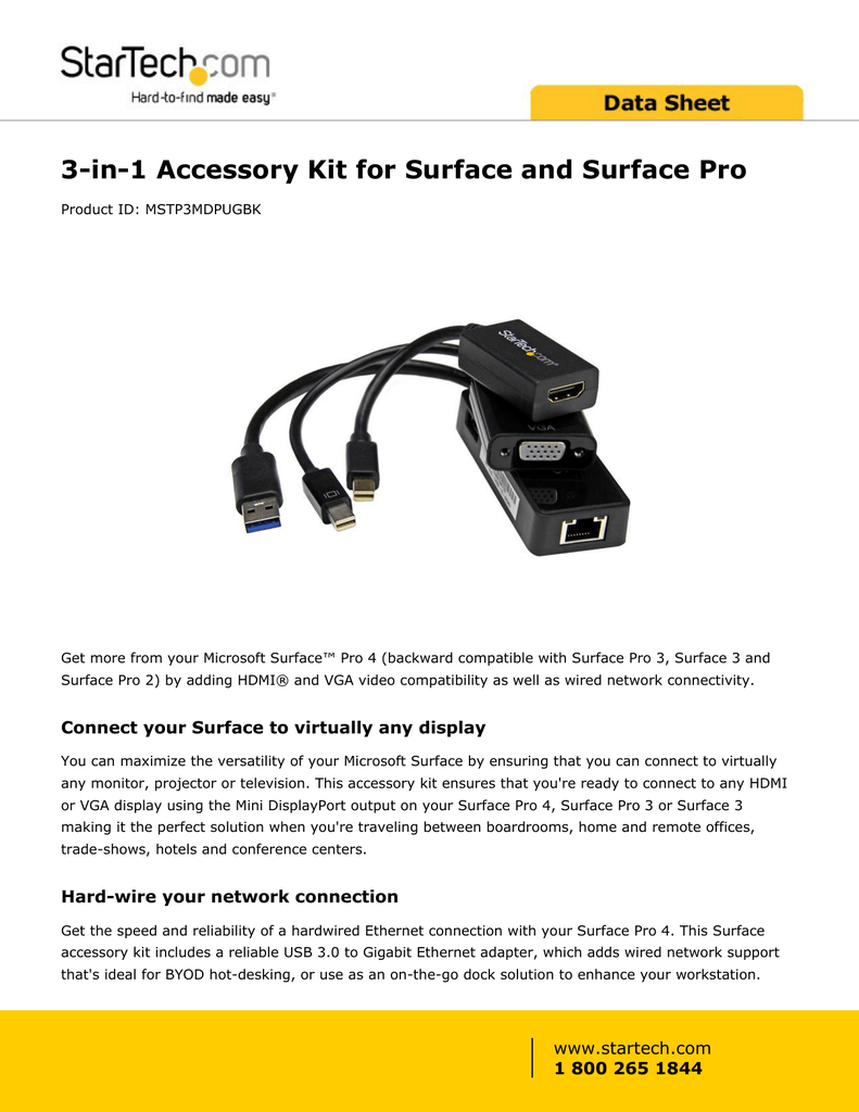 connect surface pro 4 to ethernet