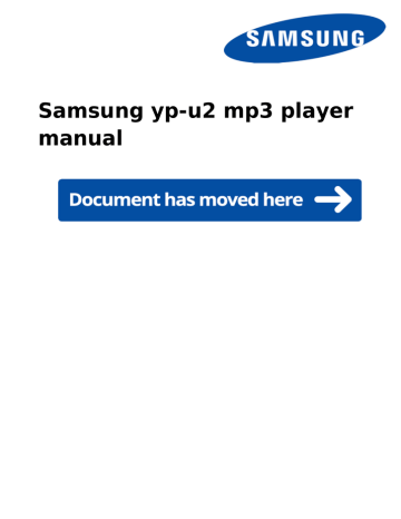 mannual for samsung digital audio player yp-u2j mannual for samsung digital audio player yp-u2j
