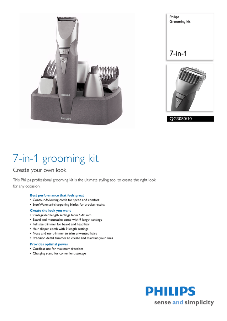 philips 7 in 1 grooming kit