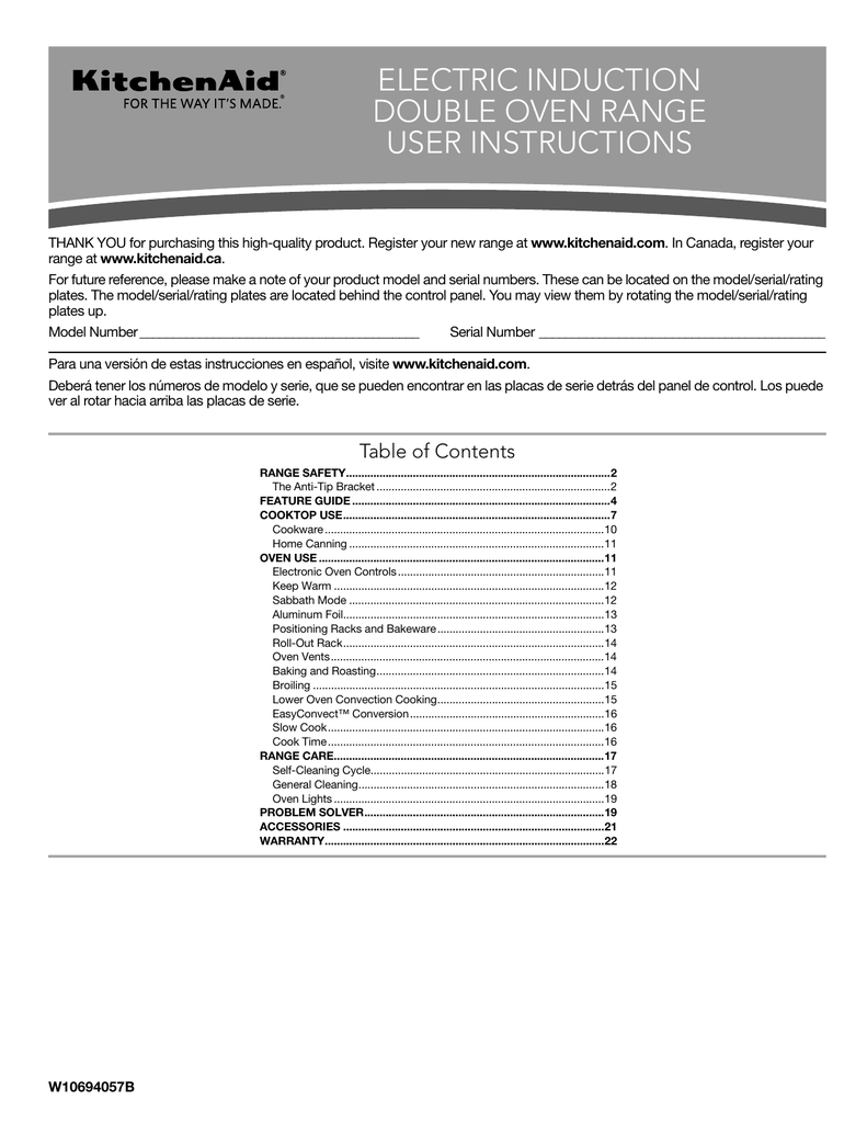 KitchenAid KFID500ESS User guide Manualzz
