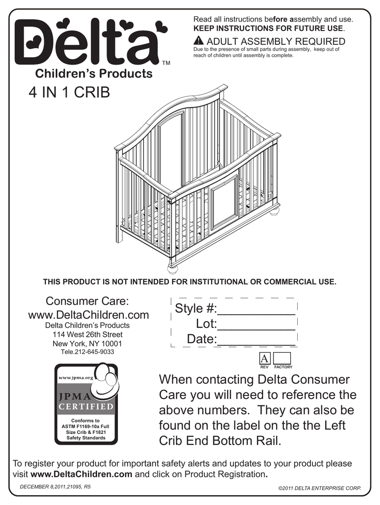 4 In 1 Crib Manualzz