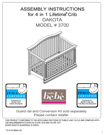 Suite bebe best sale dakota crib