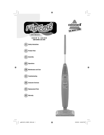 Bissell 5288 Vacuum Cleaner Owner's 
