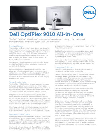Dell OptiPlex 9010 All-in-One | Manualzz