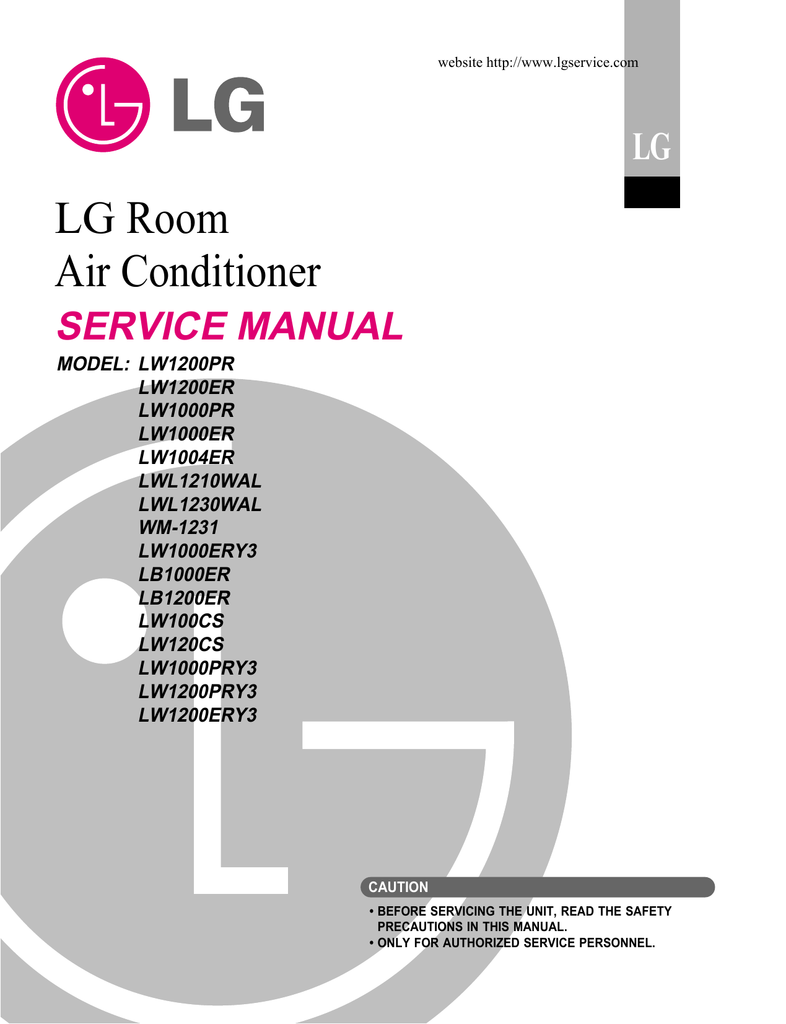 Lg Room Air Conditioner Appliance Factory Parts Manualzz