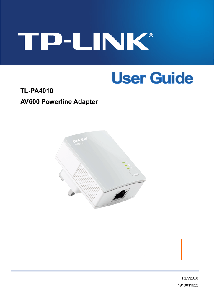 TLPA4010 AV600 Powerline Adapter Manualzz
