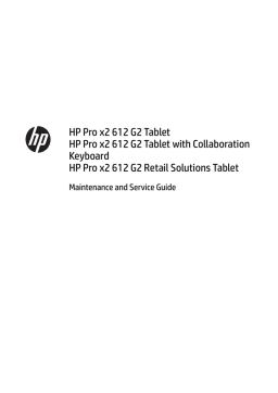 HP Pro x2 612 G2 Retail Solution with Retail Case User manual