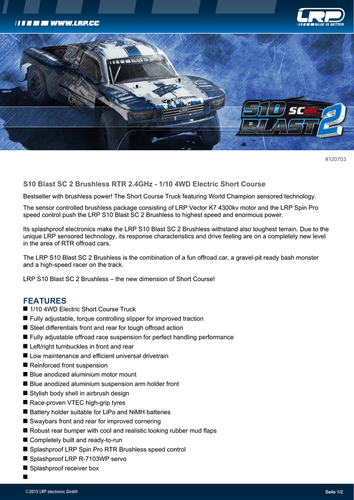 lrp s10 blast bx 2 brushless