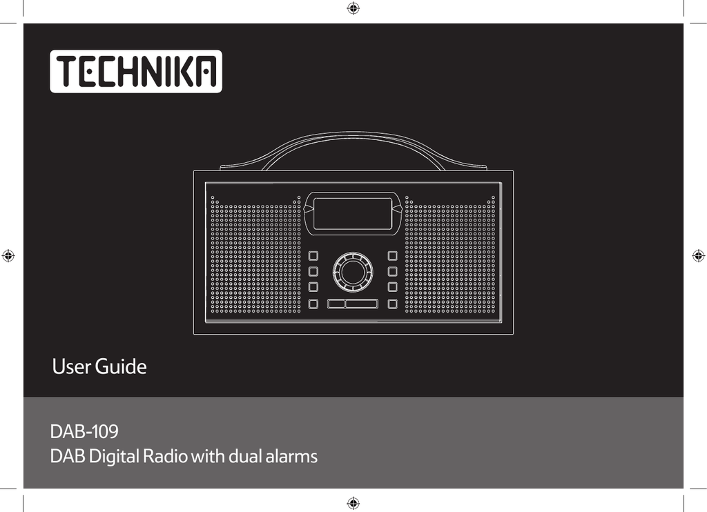 Technika DAB109 DAB Digital Radio with dual alarms Manual Manualzz