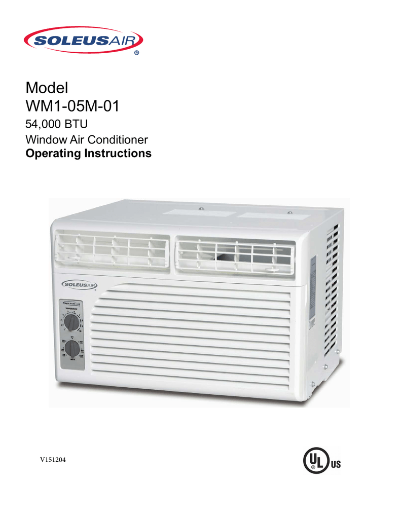 Soleus Air WM110E01 Operating Instructions Manual Manualzz