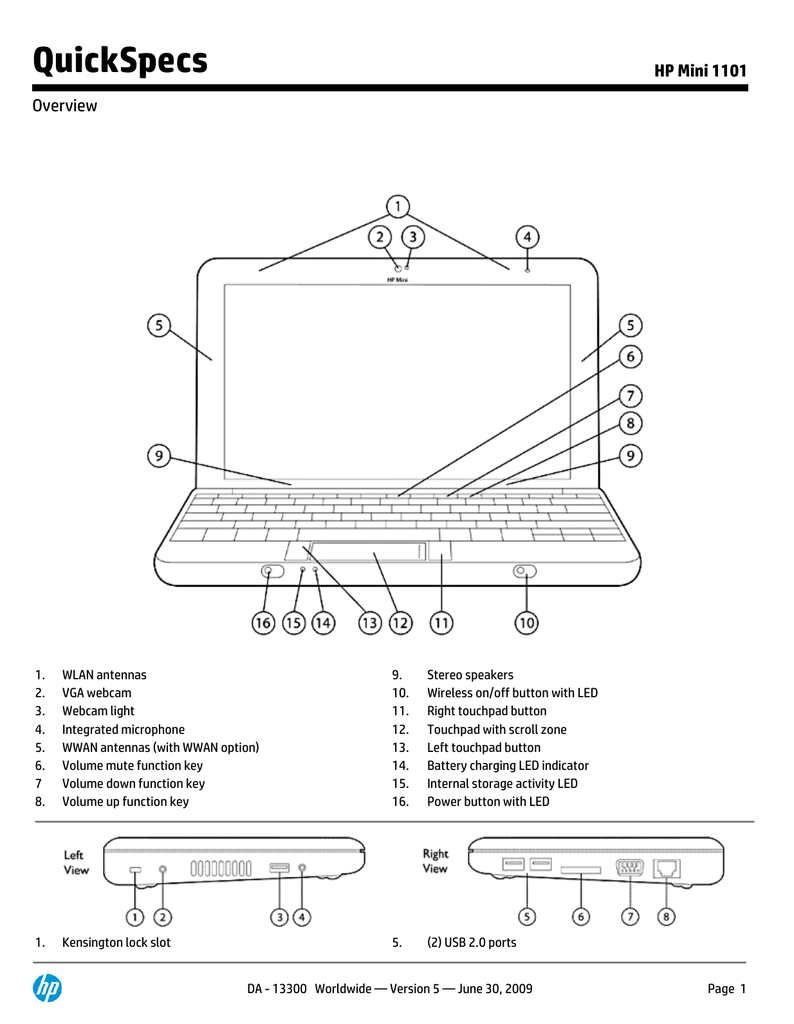 Hp Mini 1101 Manualzz 5519