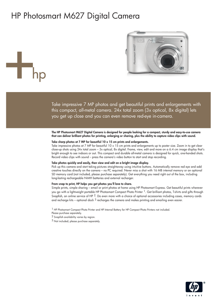 HP Camera Datasheet | Manualzz